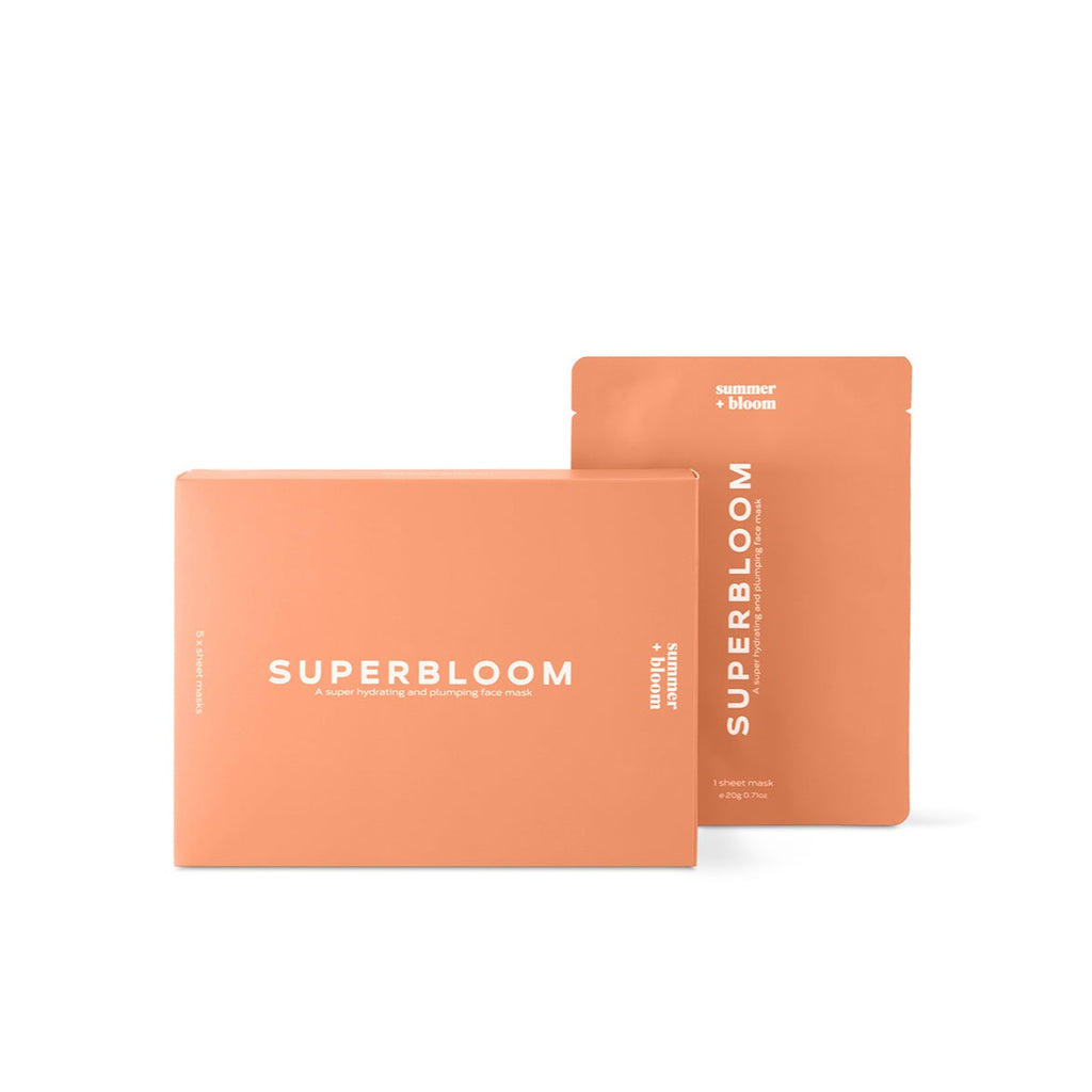 Superbloom (خمسة عبوات) - قناع ورقي للترطيب والنفخ
